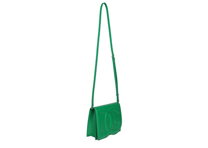 【VIP価格】DOLCE&GABBANA Green Exotic Leather Crossbody Bag Calfskin DG logo crossbody bag in Green for Women