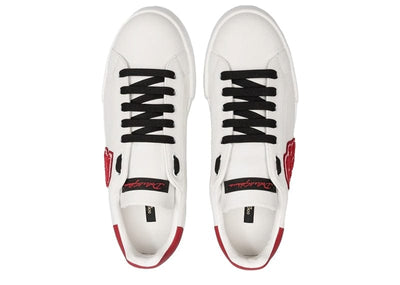 DOLCE & GABBANA Sneakers Dolce & Gabbana Portofino Patch White/Red Sneakers