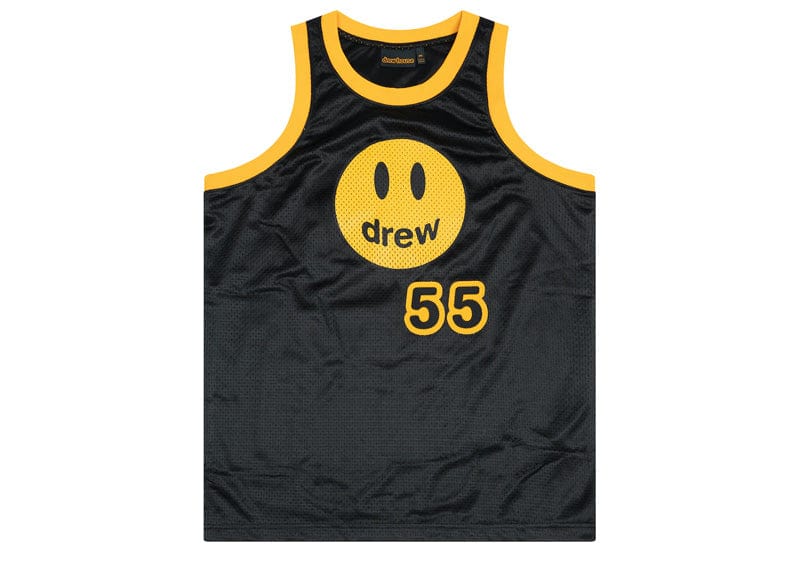 Drew House Streetwear drew house mesh mascot basketball jersey black