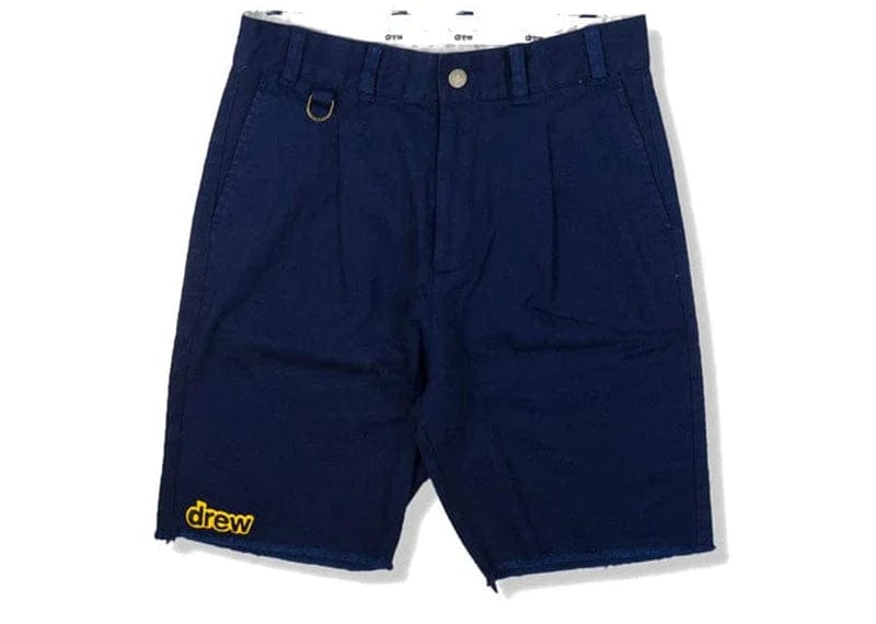 drew house Streetwear Drew House Stretch Twill Pleated Short - Navy