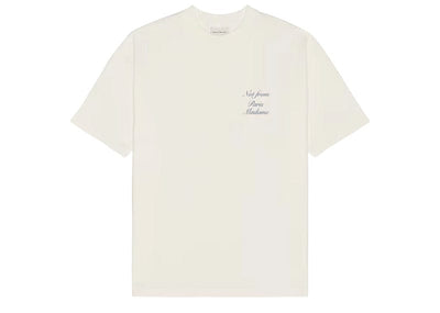 Drôle De Monsieur Streetwear Drôle De Monsieur Cursive T-Shirt Off White