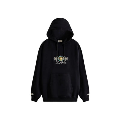 Drole de Monsieur Streetwear Drole de Monsieur Le Fleuri Hoodie Black