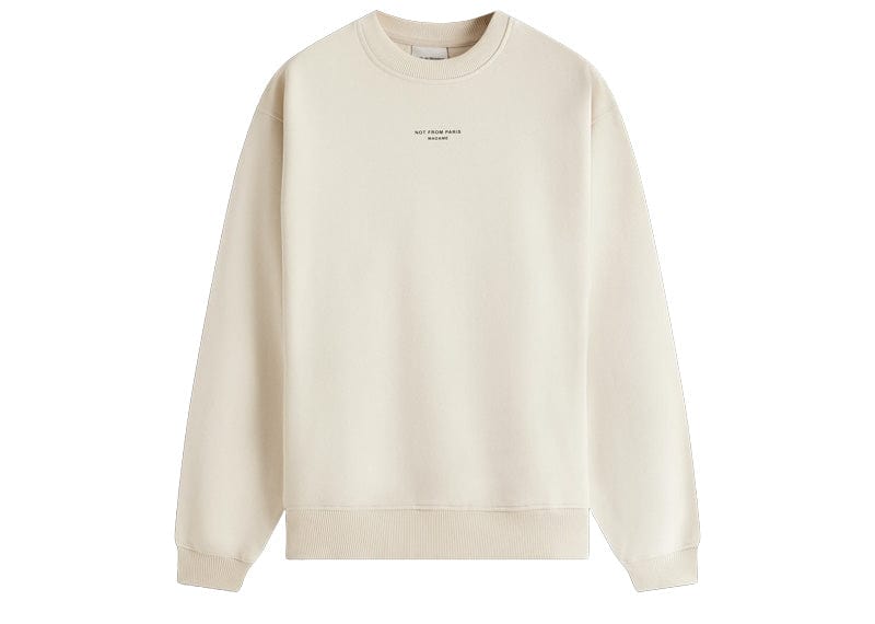 Drôle De Monsieur Streetwear Drôle De Monsieur Le Sweatshirt Not From Paris Madame Cream