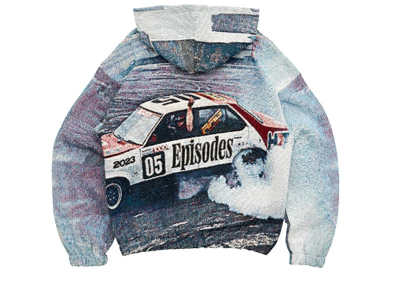 Episodes DRIFT Tapestry Zip-Up Hoodie Flat Lay – Court Order