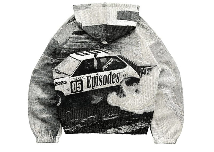 Episodes DRIFT Tapestry Zip-Up Hoodie Mono – Court Order