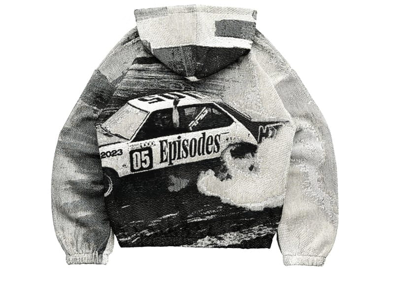 Episodes DRIFT Tapestry Zip-Up Hoodie Mono – Court Order