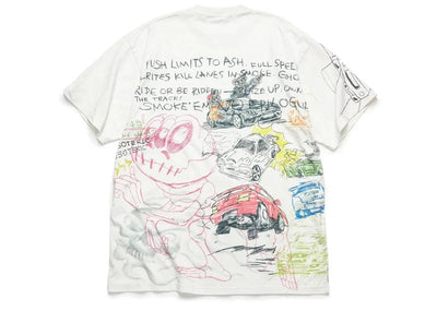 Esoteric Streetwear Esoteric Raging Poly Full Print Tee White