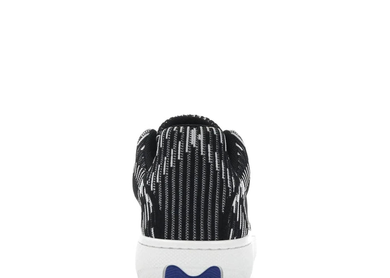 Burberry Check Knit Box Sneaker Black White