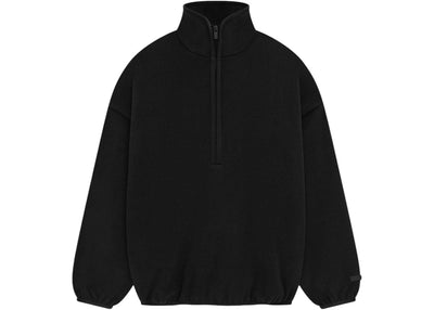 Fear of God streetwear Fear of God Essentials Brushed Half Zip Pullover Black
