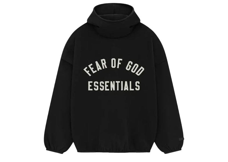 Fear of God streetwear Fear of God Essentials Brushed Hoodie Black