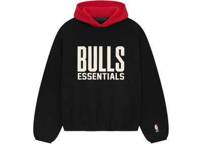 Fear of God streetwear Fear of God Essentials Bulls Hoodie Black/Red