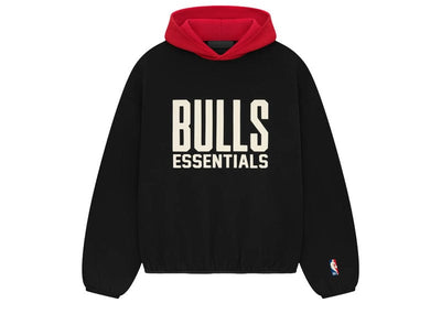 Fear of God streetwear Fear of God Essentials Bulls Hoodie Black/Red