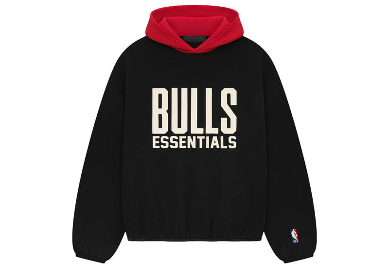 Fear of God streetwear Fear of God Essentials Bulls Hoodie Black/Red