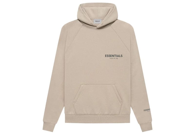 Fear of God Essentials Core Collection Pullover Hoodie String/Tan ...