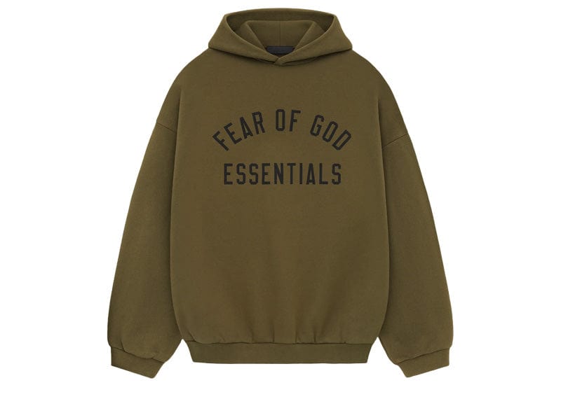 Fear of God streetwear Fear of God Essentials Fleece Hoodie Olive