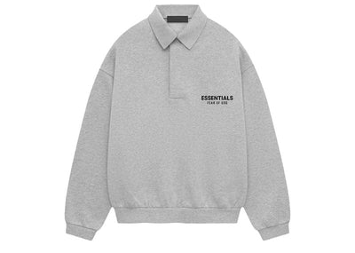 Fear of God streetwear Fear of God Essentials Fleece Polo Light Heather Gray