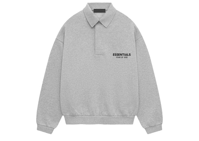 Fear of God streetwear Fear of God Essentials Fleece Polo Light Heather Gray