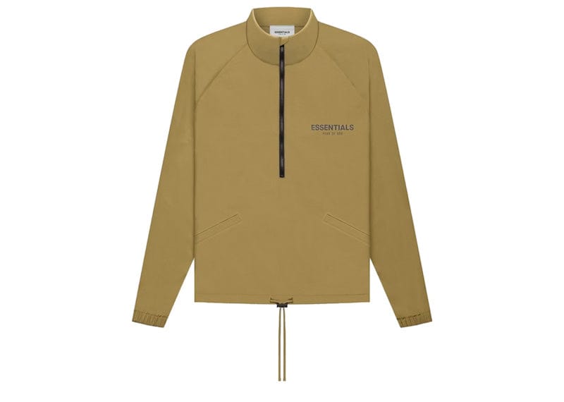 Fear of God Streetwear Fear of God Essentials Half Zip Track Jacket Amber