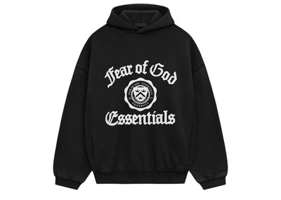 Fear of God streetwear Fear of God Essentials Heavy Fleece Vintage Shrunken Hoodie Black