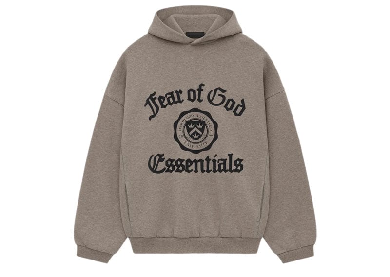 Fear of God streetwear Fear of God Essentials Heavy Fleece Vintage Shrunken Hoodie Heather Gray