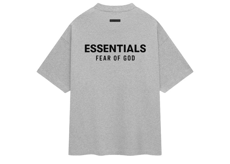 Fear of God Essentials Jersey Crewneck T-Shirt Light Heather Gray ...