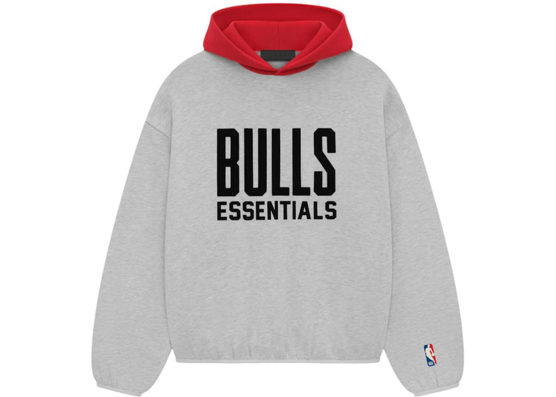 Fear of God streetwear Fear of God Essentials NBA Bulls Hoodie Light Heather