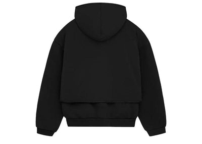 Fear Of God Streetwear Fear Of God Essentials Nylon Fleece Hooded Sweater Jet Black/Jet Black (SP24)