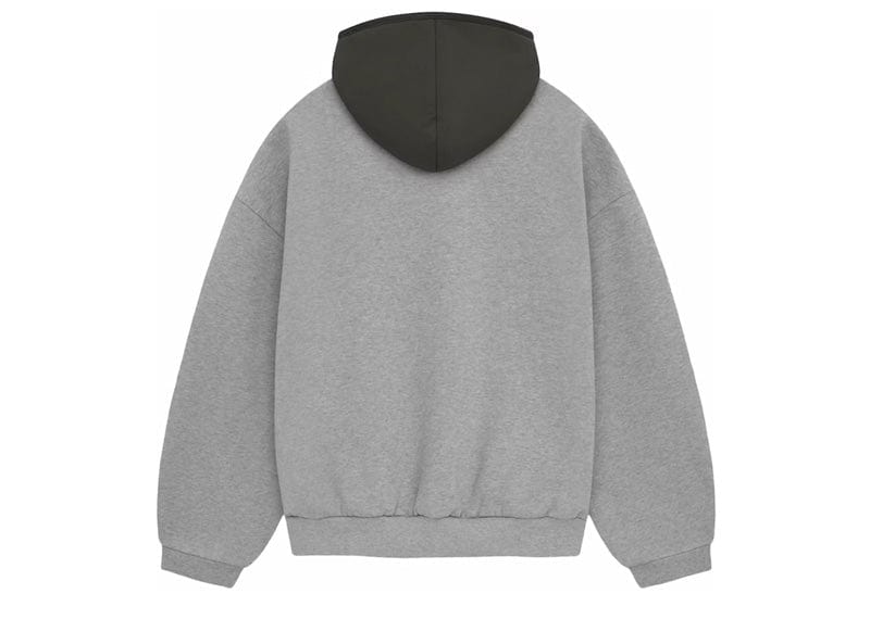 Fear of God Essentials Nylon Fleece Hoodie Dark Heather Oatmeal