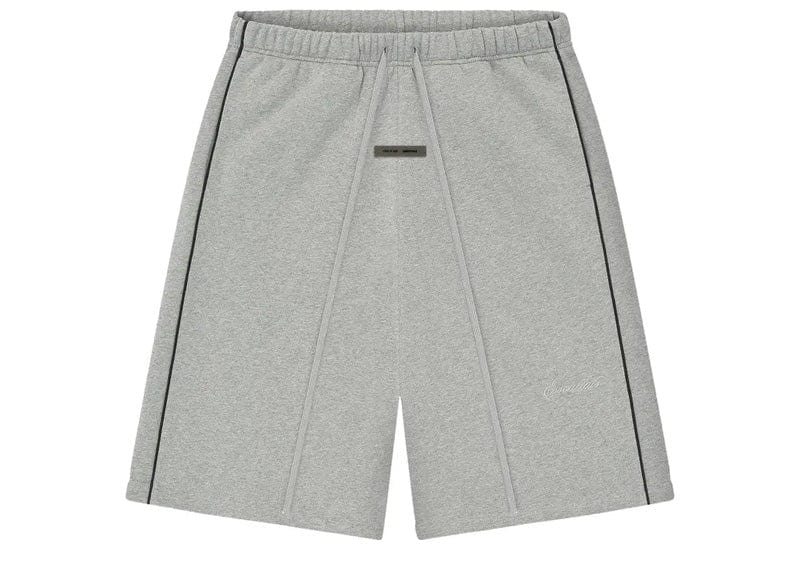 Fear of God streetwear Fear of God Essentials Relaxed Fleece Piping Sweatshort Concrete Heather/Black