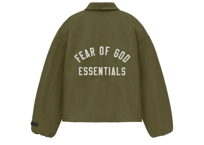 Fear of God streetwear Fear of God Essentials Textured Nylon Trucker Jacket Military