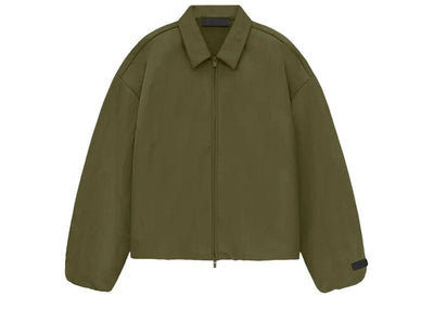 Fear of God streetwear Fear of God Essentials Textured Nylon Trucker Jacket Military