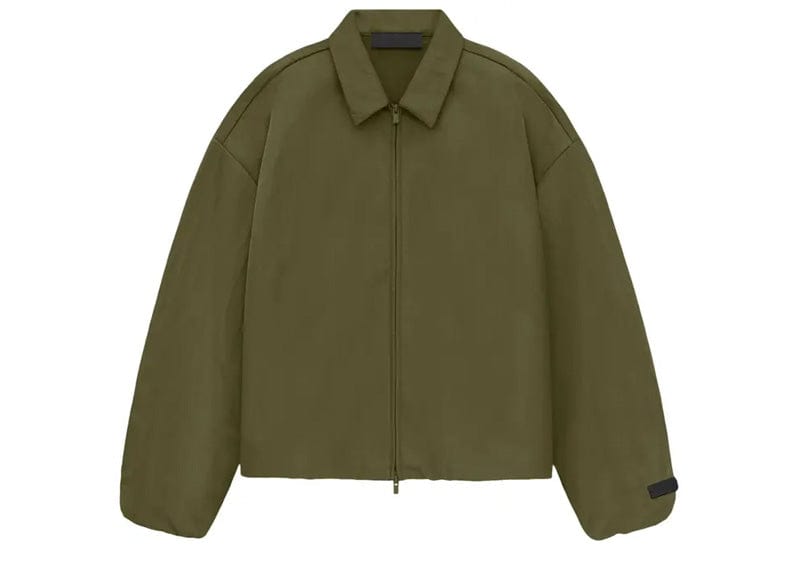 Fear of God streetwear Fear of God Essentials Textured Nylon Trucker Jacket Military