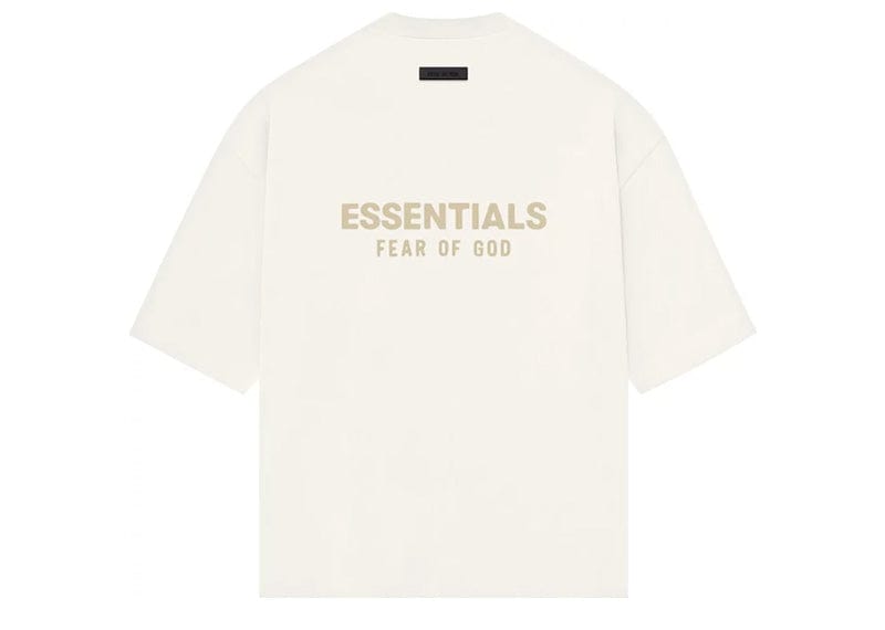 FEAR OF GOD Streetwear Fear of God Essentials V-Neck Tee Cloud Dancer