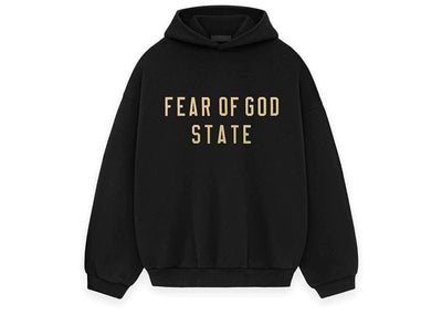 Fear of God Streetwear Fear of God State Hoodie Black