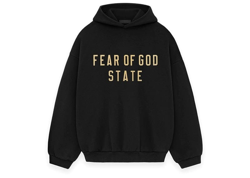 Fear of God Streetwear Fear of God State Hoodie Black