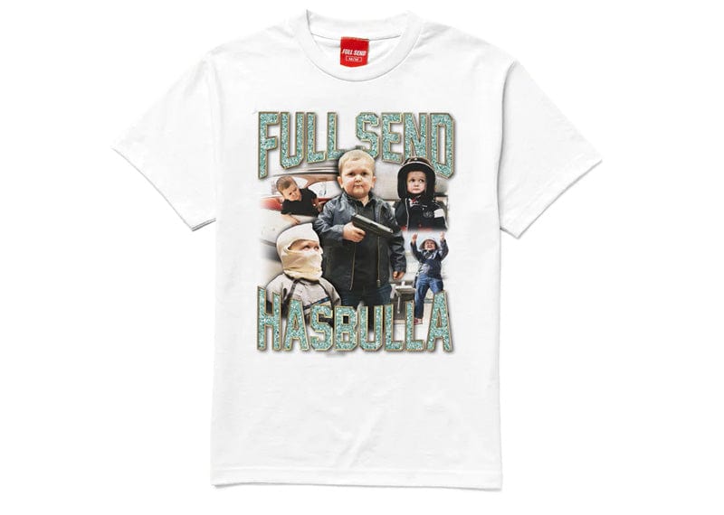 Full Send Streetwear Hasbulla Diamonds Tee White