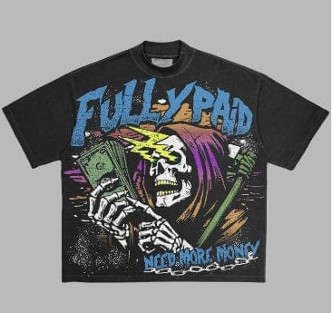 Fully Paid Streetwear Fully Paid More Money Tee Black