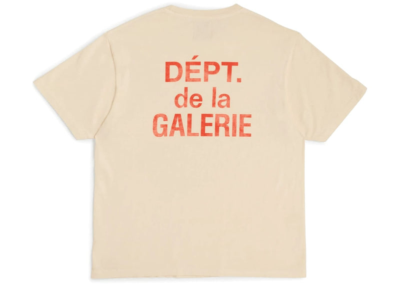 Gallery Dept. streetwear Gallery Dept. French T-shirt Cream/Orange