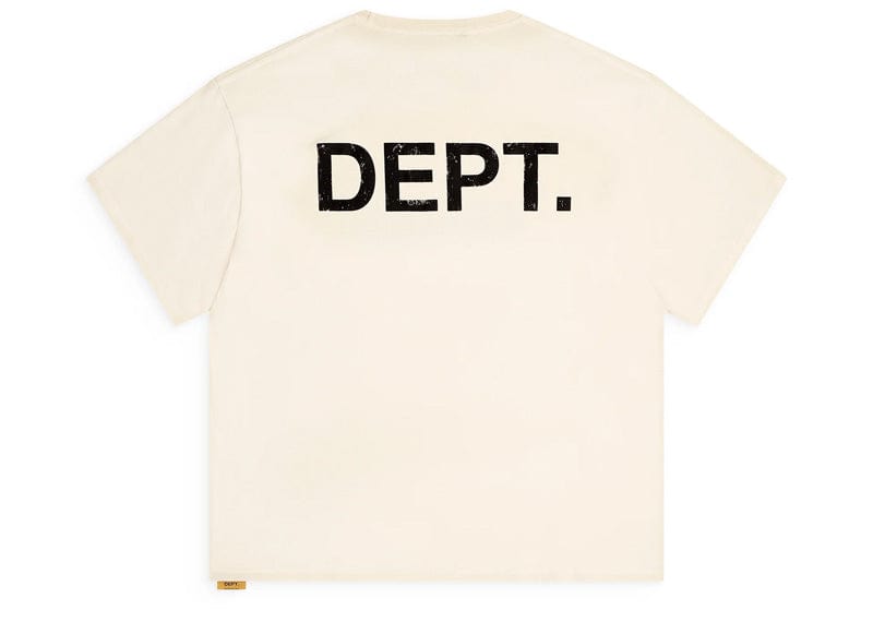 Gallery Dept. Streetwear Gallery Dept. Gym Printed Cotton Tee Cream