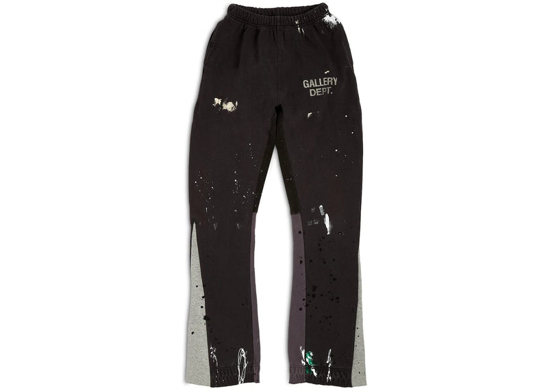 Gallery Dept. streetwear Gallery Dept. Painted Flare Sweat Pants Washed Black
