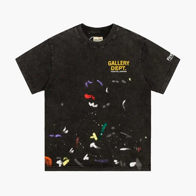Gallery Dept. Streetwear Gallery Dept. T-shirt Tokyo Exclusive Anniversary Painted Black