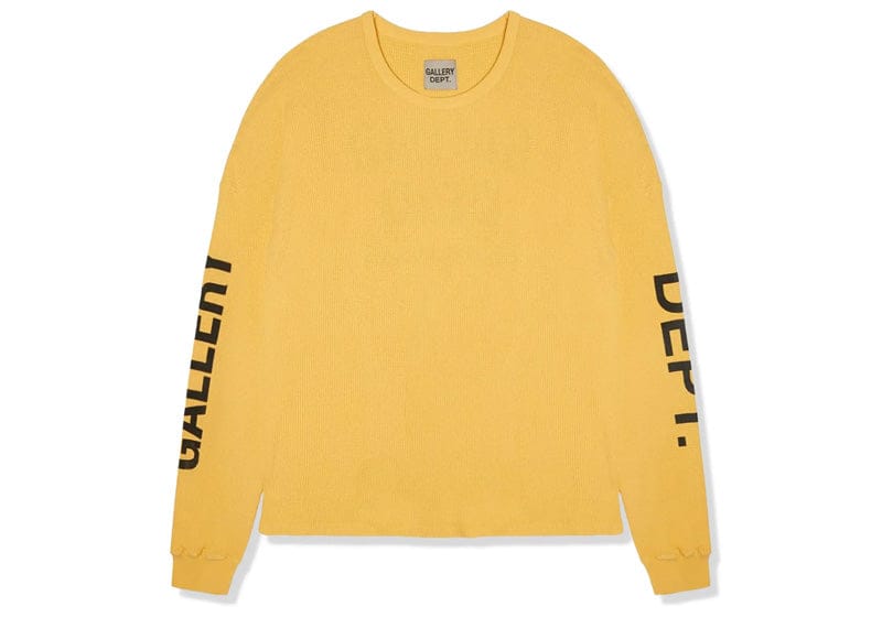 Gallery Dept. streetwear Gallery Dept. Thermal L/S T-Shirt Yellow
