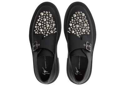 Giuseppe Zanotti Sneakers Giuseppe Zanotti Adric Studded Leather Loafer Black