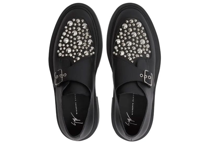 Giuseppe Zanotti Sneakers Giuseppe Zanotti Adric Studded Leather Loafer Black
