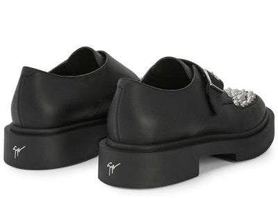 Giuseppe Zanotti Sneakers Giuseppe Zanotti Adric Studded Leather Loafer Black