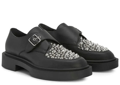 Giuseppe Zanotti Sneakers Giuseppe Zanotti Adric Studded Leather Loafer Black