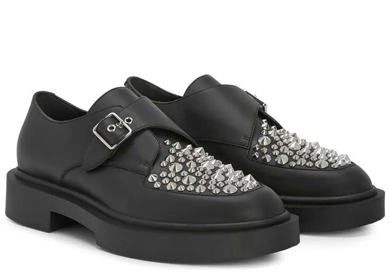 Giuseppe Zanotti Sneakers Giuseppe Zanotti Adric Studded Leather Loafer Black