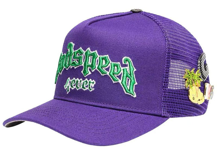 Godspeed Forever Trucker Hat Purple Green – Court Order