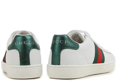 Gucci Sneakers Gucci Ace Leather Sneaker White Green Red (Women's)