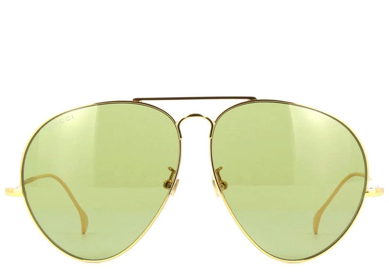 Gucci handbags Gucci Aviator Sunglasses Gold/Gold/Green GG1481S-30014511-001(No Box)